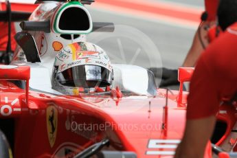 World © Octane Photographic Ltd. Scuderia Ferrari SF16-H – Sebastian Vettel. Tuesday 17th May 2016, F1 Spanish GP In-season testing, Circuit de Barcelona Catalunya, Spain. Digital Ref :1555CB1D3403