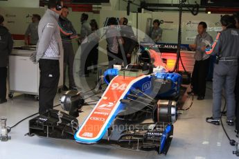 World © Octane Photographic Ltd. Manor Racing MRT05 - Pascal Wehrlein. Tuesday 17th May 2016, F1 Spanish In-season testing, Circuit de Barcelona Catalunya, Spain. Digital Ref : 1555CB7D8536