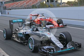 World © Octane Photographic Ltd. Mercedes AMG Petronas W07 Hybrid – Nico Rosberg. Tuesday 17th May 2016, F1 Spanish In-season testing, Circuit de Barcelona Catalunya, Spain. Digital Ref : 1555CB7D8567