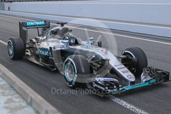 World © Octane Photographic Ltd. Mercedes AMG Petronas W07 Hybrid – Nico Rosberg. Tuesday 17th May 2016, F1 Spanish In-season testing, Circuit de Barcelona Catalunya, Spain. Digital Ref : 1555CB7D8582