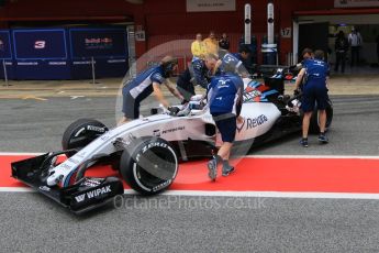 World © Octane Photographic Ltd. Williams Martini Racing, Williams Mercedes FW38 – Alex Lynn. Tuesday 17th May 2016, F1 Spanish In-season testing, Circuit de Barcelona Catalunya, Spain. Digital Ref : 1555CB7D8617