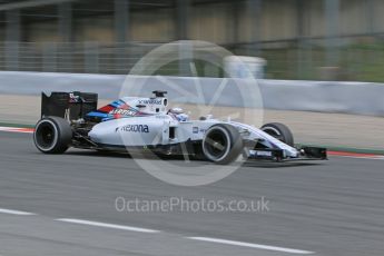 World © Octane Photographic Ltd. Williams Martini Racing, Williams Mercedes FW38 – Alex Lynn. Tuesday 17th May 2016, F1 Spanish In-season testing, Circuit de Barcelona Catalunya, Spain. Digital Ref : 1555CB7D8659