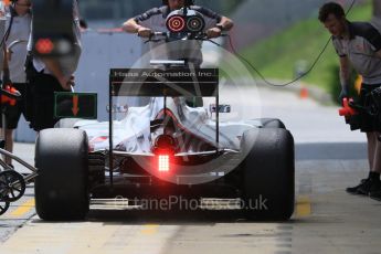 World © Octane Photographic Ltd. Haas F1 Team VF-16 – Romain Grosjean. Tuesday 17th May 2016, F1 Spanish GP In-season testing, Circuit de Barcelona Catalunya, Spain. Digital Ref :1555CB7D8943