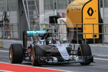 World © Octane Photographic Ltd. Mercedes AMG Petronas W07 Hybrid – Nico Rosberg. Tuesday 17th May 2016, F1 Spanish In-season testing, Circuit de Barcelona Catalunya, Spain. Digital Ref :1555CB7D8980