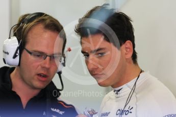 World © Octane Photographic Ltd. Sahara Force India VJM09 – Alfonso Celis. Tuesday 17th May 2016, F1 Spanish GP In-season testing, Circuit de Barcelona Catalunya, Spain. Digital Ref :1555CB7D9020