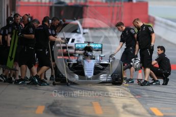 World © Octane Photographic Ltd. Mercedes AMG Petronas W07 Hybrid – Nico Rosberg. Tuesday 17th May 2016, F1 Spanish In-season testing, Circuit de Barcelona Catalunya, Spain. Digital Ref :1555CB7D9037