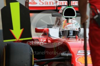 World © Octane Photographic Ltd. Scuderia Ferrari SF16-H – Sebastian Vettel. Tuesday 17th May 2016, F1 Spanish GP In-season testing, Circuit de Barcelona Catalunya, Spain. Digital Ref :1555CB7D9049