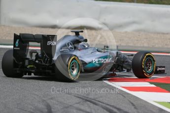 World © Octane Photographic Ltd. Mercedes AMG Petronas W07 Hybrid – Nico Rosberg. Tuesday 17th May 2016, F1 Spanish In-season testing, Circuit de Barcelona Catalunya, Spain. Digital Ref :1555LB1D0002