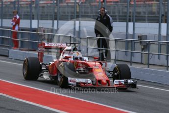 World © Octane Photographic Ltd. Scuderia Ferrari SF16-H – Sebastian Vettel. Tuesday 17th May 2016, F1 Spanish In-season testing, Circuit de Barcelona Catalunya, Spain. Digital Ref : 1555LB1D9125