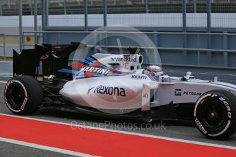 World © Octane Photographic Ltd. Williams Martini Racing, Williams Mercedes FW38 – Alex Lynn. Tuesday 17th May 2016, F1 Spanish In-season testing, Circuit de Barcelona Catalunya, Spain. Digital Ref : 1555LB1D9147