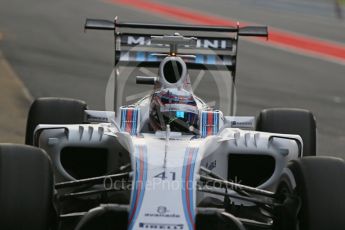 World © Octane Photographic Ltd. Williams Martini Racing, Williams Mercedes FW38 – Alex Lynn. Tuesday 17th May 2016, F1 Spanish In-season testing, Circuit de Barcelona Catalunya, Spain. Digital Ref : 1555LB1D9199