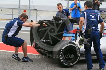 World © Octane Photographic Ltd. Williams Martini Racing, Williams Mercedes FW38 – Alex Lynn. Tuesday 17th May 2016, F1 Spanish In-season testing Circuit de Barcelona Catalunya, Spain. Digital Ref : 1555LB1D9220