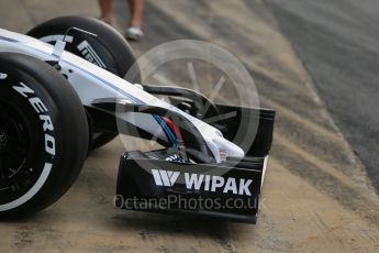 World © Octane Photographic Ltd. Williams Martini Racing, Williams Mercedes FW38 – Alex Lynn. Tuesday 17th May 2016, F1 Spanish In-season testing, Circuit de Barcelona Catalunya, Spain. Digital Ref : 1555LB1D9235