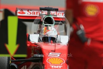 World © Octane Photographic Ltd. Scuderia Ferrari SF16-H – Sebastian Vettel. Tuesday 17th May 2016, F1 Spanish In-season testing, Circuit de Barcelona Catalunya, Spain. Digital Ref : 1555LB1D9294