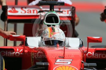 World © Octane Photographic Ltd. Scuderia Ferrari SF16-H – Sebastian Vettel. Tuesday 17th May 2016, F1 Spanish In-season testing, Circuit de Barcelona Catalunya, Spain. Digital Ref : 1555LB1D9300