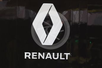 World © Octane Photographic Ltd. Renault Sport F1 Team logo. Tuesday 17th May 2016, F1 Spanish In-season testing, Circuit de Barcelona Catalunya, Spain. Digital Ref : 1555LB1D9441