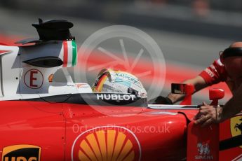 World © Octane Photographic Ltd. Scuderia Ferrari SF16-H – Sebastian Vettel. Tuesday 17th May 2016, F1 Spanish In-season testing, Circuit de Barcelona Catalunya, Spain. Digital Ref : 1555LB1D9553