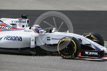 World © Octane Photographic Ltd. Williams Martini Racing, Williams Mercedes FW38 – Alex Lynn. Tuesday 17th May 2016, F1 Spanish GP In-season testing, Circuit de Barcelona Catalunya, Spain. Digital Ref :1555LB1D9680