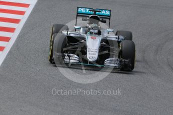 World © Octane Photographic Ltd. Mercedes AMG Petronas W07 Hybrid – Nico Rosberg. Tuesday 17th May 2016, F1 Spanish In-season testing, Circuit de Barcelona Catalunya, Spain. Digital Ref :1555LB1D9716