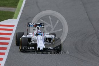 World © Octane Photographic Ltd. Williams Martini Racing, Williams Mercedes FW38 – Alex Lynn. Tuesday 17th May 2016, F1 Spanish GP In-season testing, Circuit de Barcelona Catalunya, Spain. Digital Ref :1555LB1D9774