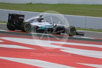 World © Octane Photographic Ltd. Mercedes AMG Petronas W07 Hybrid – Nico Rosberg. Tuesday 17th May 2016, F1 Spanish In-season testing, Circuit de Barcelona Catalunya, Spain. Digital Ref :1555LB1D9805