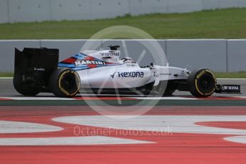 World © Octane Photographic Ltd. Williams Martini Racing, Williams Mercedes FW38 – Alex Lynn. Tuesday 17th May 2016, F1 Spanish GP In-season testing, Circuit de Barcelona Catalunya, Spain. Digital Ref :1555LB1D9852