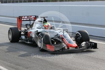 World © Octane Photographic Ltd. Haas F1 Team VF-16 - Esteban Gutierrez. Wednesday 18th May 2016, F1 Spanish GP In-season testing, Circuit de Barcelona Catalunya, Spain. Digital Ref : 1556CB1D3505