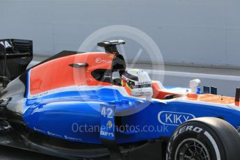 World © Octane Photographic Ltd. Manor Racing MRT05 – Jordan King. Wednesday 18th May 2016. F1 Spanish GP In-season testing, Circuit de Barcelona Catalunya, Spain. Digital Ref : 1556CB1D3546