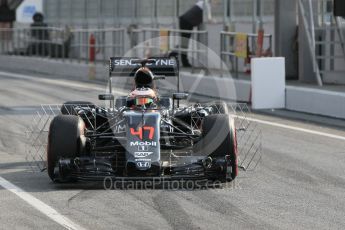 World © Octane Photographic Ltd. McLaren Honda MP4-31 – Stoffel Vandoorne. Wednesday 18th May 2016, F1 Spanish GP In-season testing, Circuit de Barcelona Catalunya, Spain. Digital Ref : 1556CB1D3640