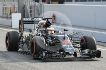 World © Octane Photographic Ltd. McLaren Honda MP4-31 – Stoffel Vandoorne. Wednesday 18th May 2016, F1 Spanish GP In-season testing, Circuit de Barcelona Catalunya, Spain. Digital Ref : 1556CB1D3653