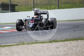 World © Octane Photographic Ltd. McLaren Honda MP4-31 – Stoffel Vandoorne. Wednesday 18th May 2016, F1 Spanish GP In-season testing, Circuit de Barcelona Catalunya, Spain. Digital Ref :