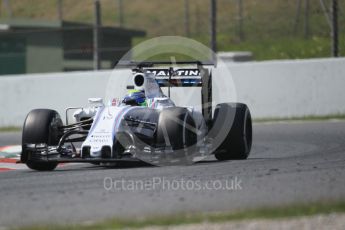 World © Octane Photographic Ltd. Williams Martini Racing, Williams Mercedes FW38 – Felipe Massa. Wednesday 18th May 2016, F1 Spanish GP In-season testing, Circuit de Barcelona Catalunya, Spain. Digital Ref :