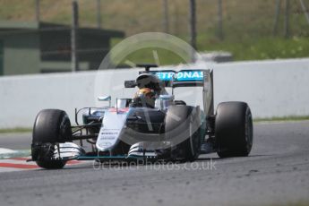 World © Octane Photographic Ltd. Mercedes AMG Petronas W07 Hybrid – Pascal Wehrlein. Wednesday 18th May 2016, F1 Spanish In-season testing, Circuit de Barcelona Catalunya, Spain. Digital Ref :