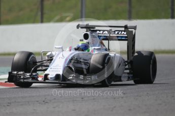 World © Octane Photographic Ltd. Williams Martini Racing, Williams Mercedes FW38 – Felipe Massa. Wednesday 18th May 2016, F1 Spanish GP In-season testing, Circuit de Barcelona Catalunya, Spain. Digital Ref :