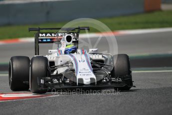 World © Octane Photographic Ltd. Williams Martini Racing, Williams Mercedes FW38 – Felipe Massa. Wednesday 18th May 2016, F1 Spanish GP In-season testing, Circuit de Barcelona Catalunya, Spain. Digital Ref :