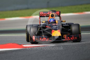 World © Octane Photographic Ltd. Red Bull Racing RB12 – Max Verstappen. Wednesday 18th May 2016, F1 Spanish GP In-season testing, Circuit de Barcelona Catalunya, Spain. Digital Ref :