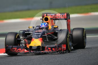 World © Octane Photographic Ltd. Red Bull Racing RB12 – Max Verstappen. Wednesday 18th May 2016, F1 Spanish GP In-season testing, Circuit de Barcelona Catalunya, Spain. Digital Ref :