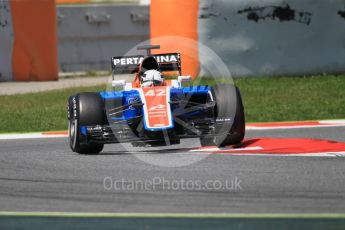 World © Octane Photographic Ltd. Manor Racing MRT05 – Jordan King. Wednesday 18th May 2016. F1 Spanish GP In-season testing, Circuit de Barcelona Catalunya, Spain. Digital Ref :