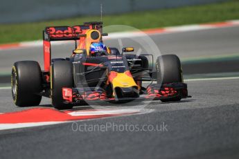 World © Octane Photographic Ltd. Red Bull Racing RB12 – Max Verstappen. Wednesday 18th May 2016, F1 Spanish GP In-season testing, Circuit de Barcelona Catalunya, Spain. Digital Ref :