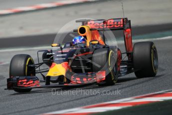 World © Octane Photographic Ltd. Red Bull Racing RB12 – Max Verstappen. Wednesday 18th May 2016, F1 Spanish GP In-season testing, Circuit de Barcelona Catalunya, Spain. Digital Ref :