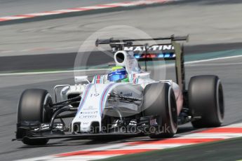 World © Octane Photographic Ltd. Williams Martini Racing, Williams Mercedes FW38 – Felipe Massa. Wednesday 18th May 2016, F1 Spanish GP In-season testing, Circuit de Barcelona Catalunya, Spain. Digital Ref :