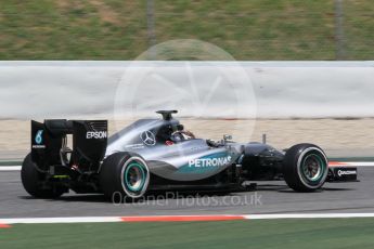 World © Octane Photographic Ltd. Mercedes AMG Petronas W07 Hybrid – Pascal Wehrlein. Wednesday 18th May 2016, F1 Spanish In-season testing, Circuit de Barcelona Catalunya, Spain. Digital Ref : 1556CB1D4242