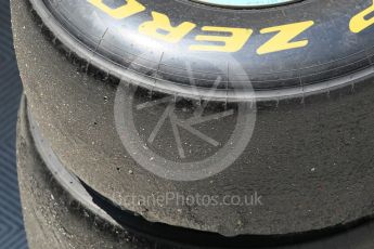 World © Octane Photographic Ltd. Pirelli tyres. Wednesday 18th May 2016, F1 Spanish GP In-season testing, Circuit de Barcelona Catalunya, Spain. Digital Ref : 1556CB1D4369