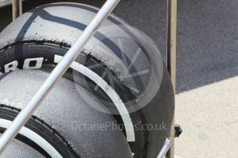 World © Octane Photographic Ltd. Pirelli tyres. Wednesday 18th May 2016, F1 Spanish GP In-season testing, Circuit de Barcelona Catalunya, Spain. Digital Ref : 1556CB1D4373
