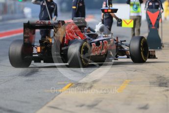 World © Octane Photographic Ltd. Scuderia Toro Rosso STR11 – Daniil Kvyat. Wednesday 18th May 2016, F1 Spanish GP In-season testing, Circuit de Barcelona Catalunya, Spain. Digital Ref : 1556CB7D9174