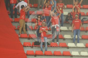 World © Octane Photographic Ltd. Scuderia Ferrari SF16-H – Antonio Fuoco fans. Wednesday 18th May 2016, F1 Spanish GP In-season testing, Circuit de Barcelona Catalunya, Spain. Digital Ref :