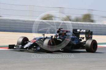 World © Octane Photographic Ltd. McLaren Honda MP4-31 – Stoffel Vandoorne. Wednesday 18th May 2016, F1 Spanish GP In-season testing, Circuit de Barcelona Catalunya, Spain. Digital Ref :