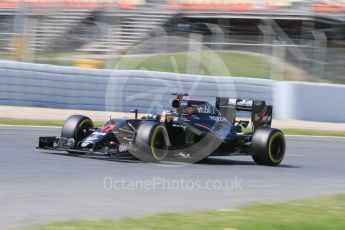 World © Octane Photographic Ltd. McLaren Honda MP4-31 – Stoffel Vandoorne. Wednesday 18th May 2016, F1 Spanish GP In-season testing, Circuit de Barcelona Catalunya, Spain. Digital Ref : 1556CB7D9265