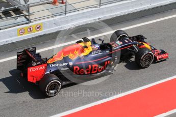 World © Octane Photographic Ltd. Red Bull Racing RB12 – Max Verstappen. Wednesday 18th May 2016, F1 Spanish GP In-season testing, Circuit de Barcelona Catalunya, Spain. Digital Ref : 1556CB7D9512