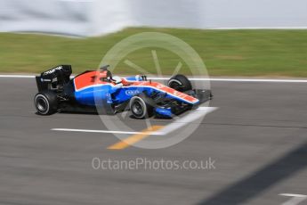 World © Octane Photographic Ltd. Manor Racing MRT05 – Jordan King. Wednesday 18th May 2016. F1 Spanish GP In-season testing, Circuit de Barcelona Catalunya, Spain. Digital Ref : 1556CB7D9559